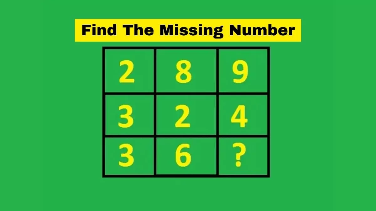 Can you find the missing number?