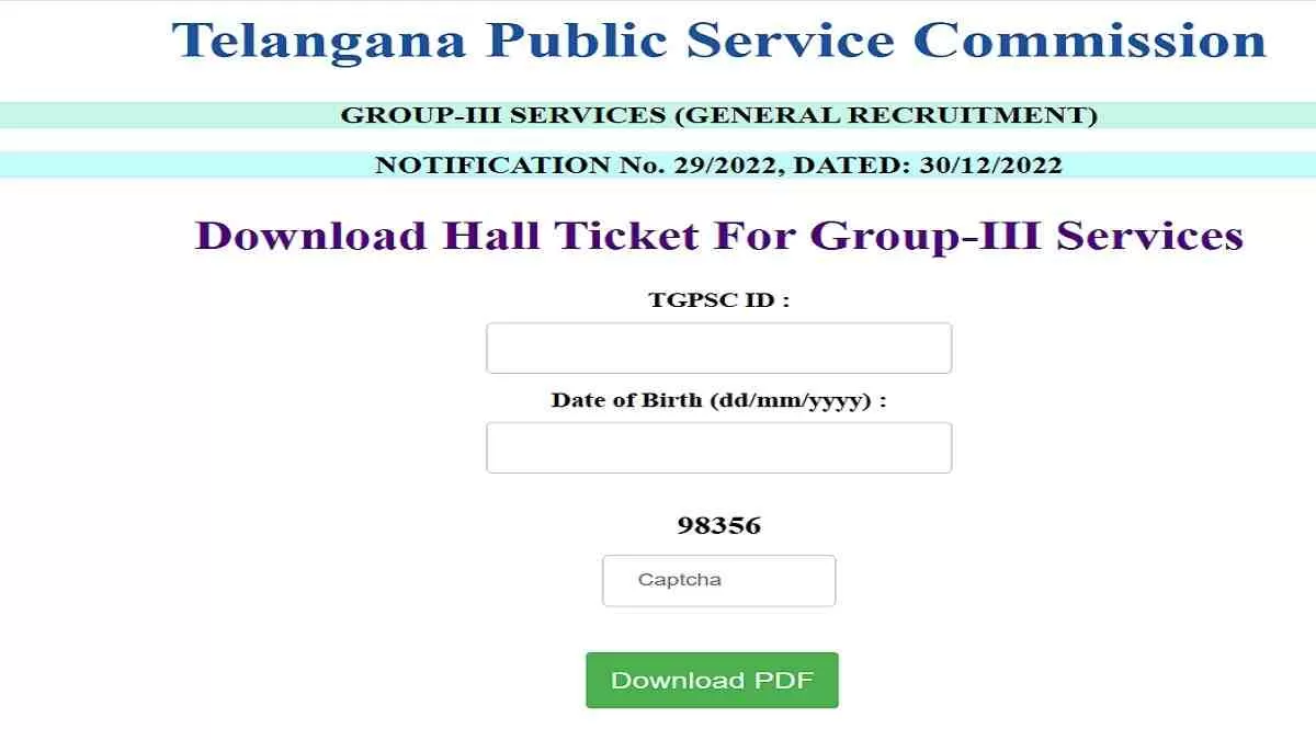 Get the direct link to TSPSC Group 3 Hall Ticket 2024 here.