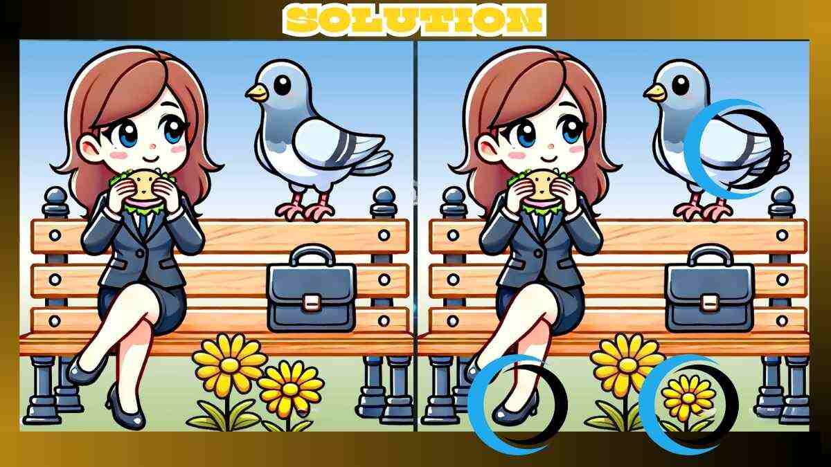 Spot 3 Differences in Girl Eating Burger Pictures - Can You Find Them in 19 Seconds