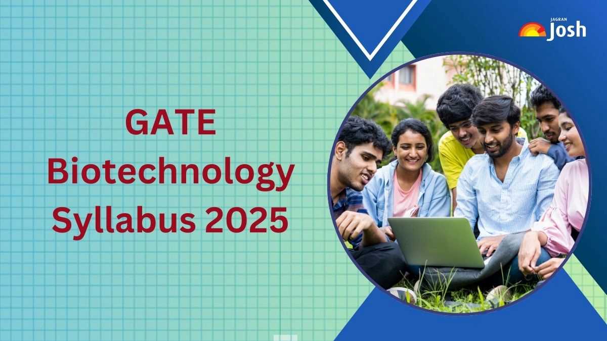 GATE Biotechnology Syllabus 2025 OUT; Check Marks Weightage, Important ...