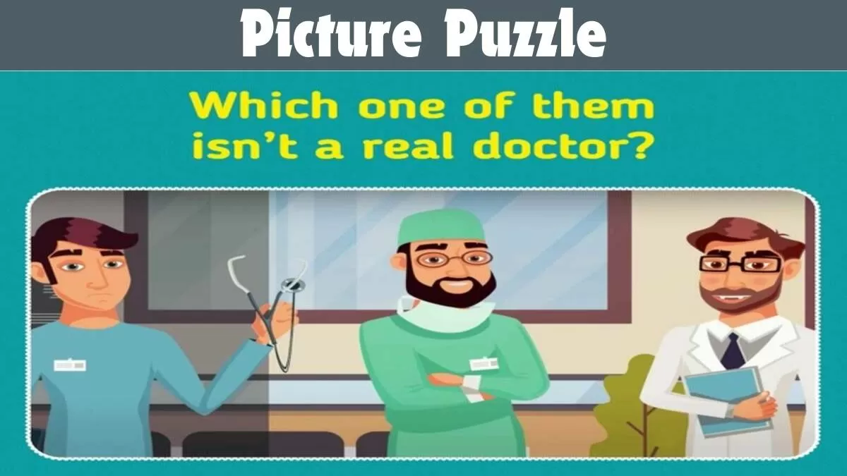 Picture Puzzle IQ Test: Find Who is the Fake Doctor in 5 Seconds – Only for the Top 1% IQ!