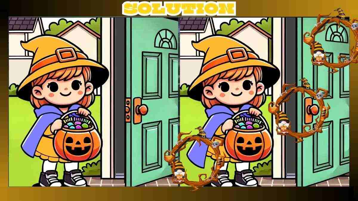 Find 3 Differences in Halloween Trick or Treat Pictures in Just 14 Seconds