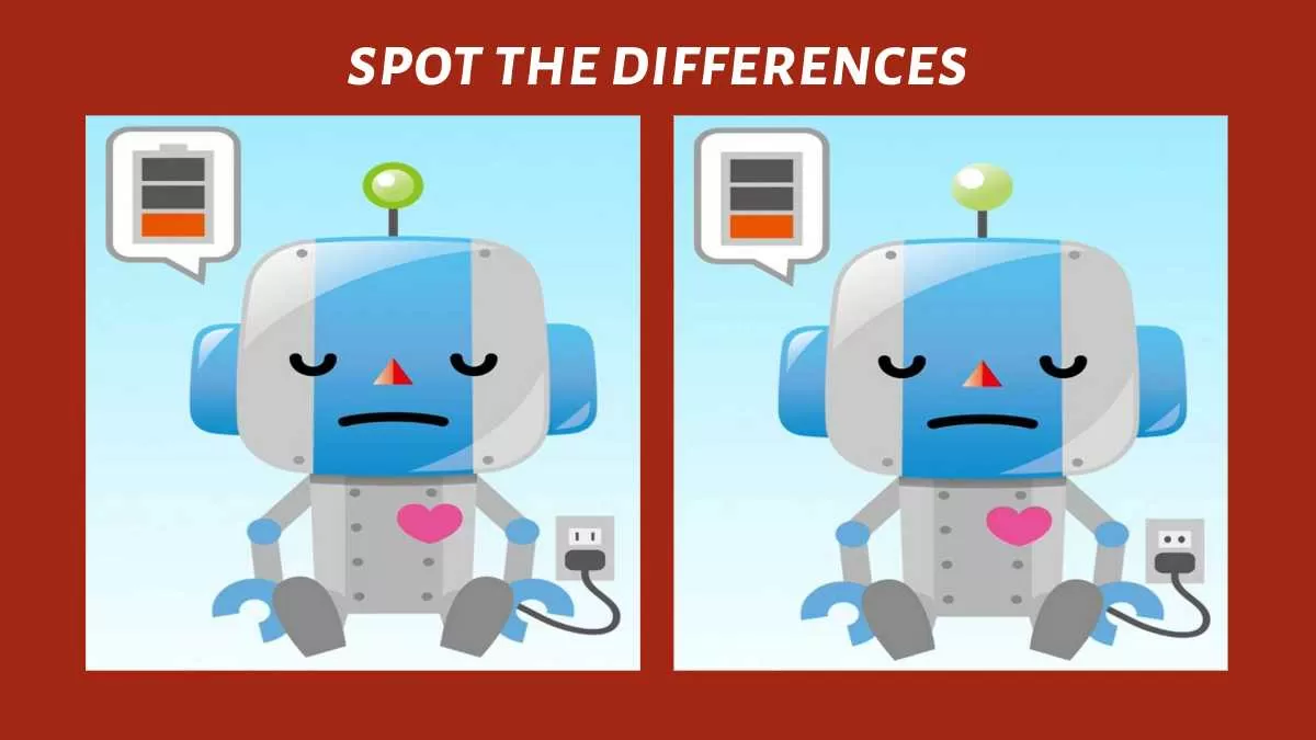 Spot 3 differences between robot pictures in 16 seconds!
