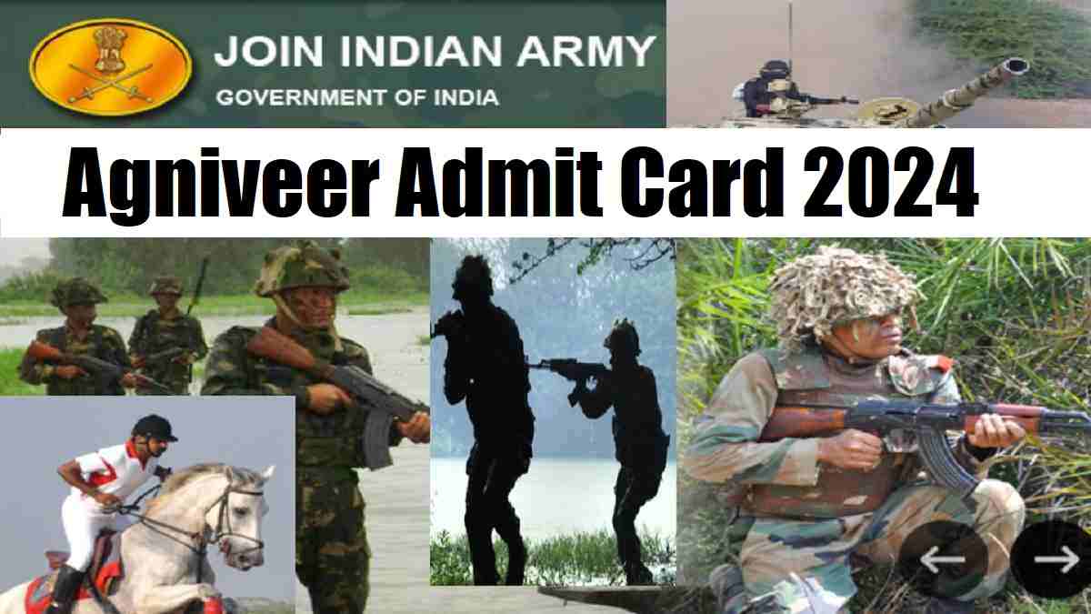 Agniveer Admit Card 2024 Out at joinindianarmy.nic.in, Direct Link to Hall Ticket, Check Rally Date