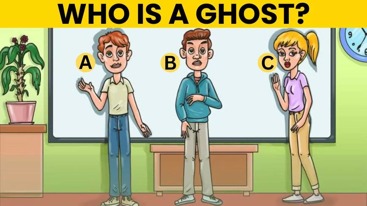 Spot who’s the ghost.