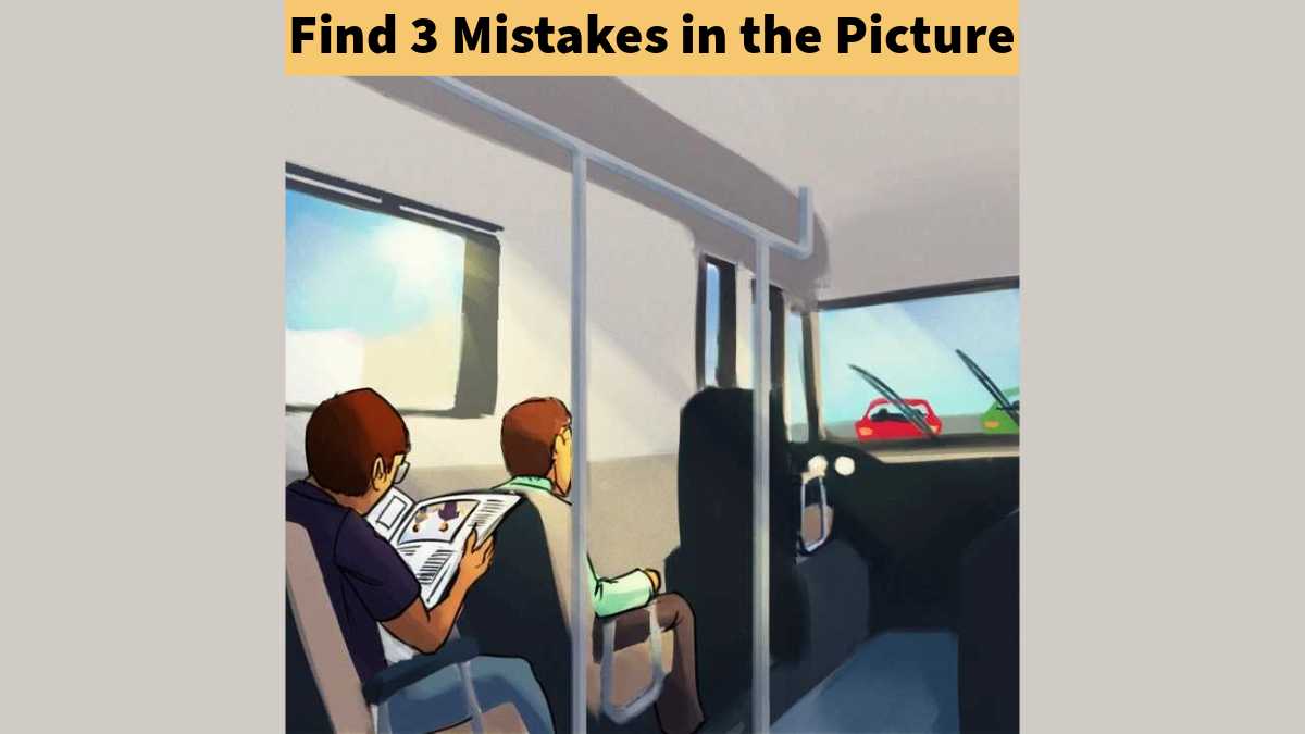 Brain Teaser Challenge - Are you highly observant? Find 3 mistakes in 11 seconds!