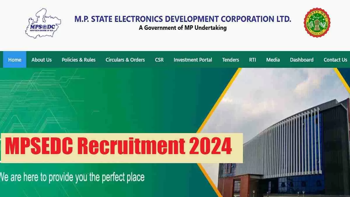 MPSEDC AEGM And Others Recruitment 2024 notification 