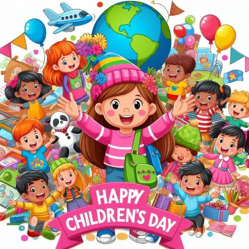 Happy Children's Day 2024 30+ Images , Photos, GIFs, Cards to Share on Facebook, Instagram