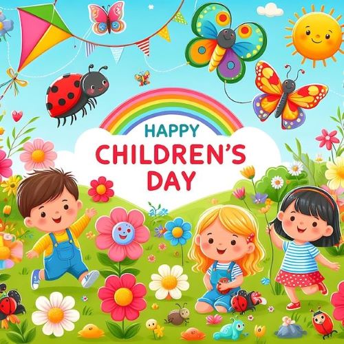 Happy Children's Day 2024 30+ Images , Photos, GIFs, Cards to Share on Facebook, Instagram