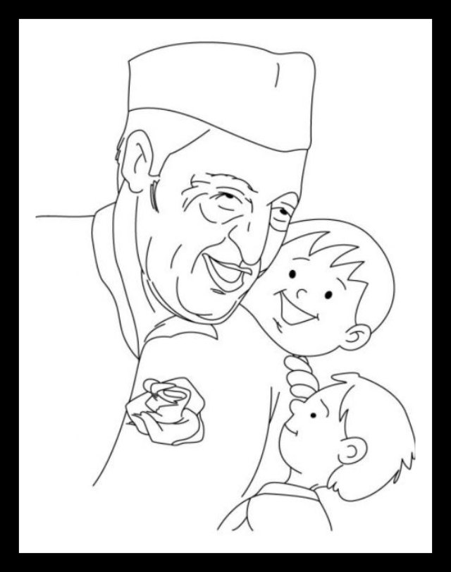 Easy and Unique Jawaharlal Nehru Drawing Drawing Ideas for Students and ...