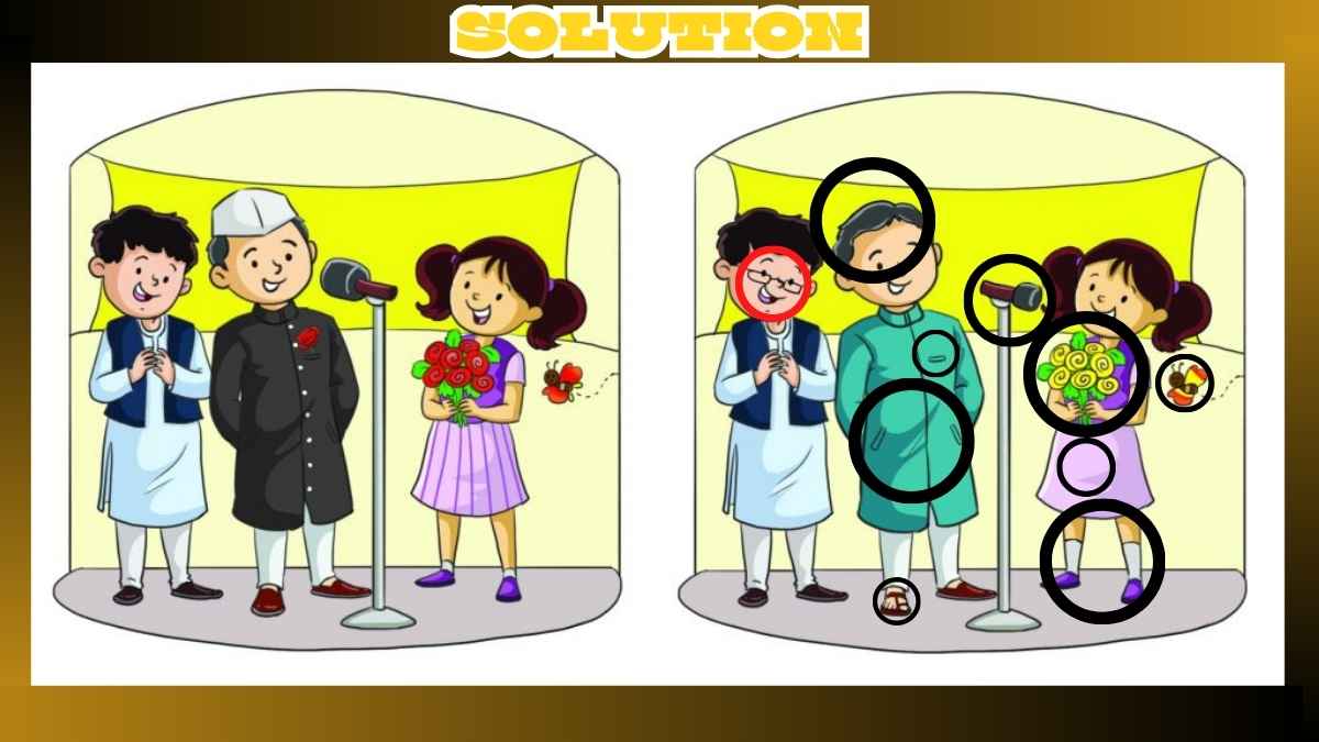 Spot 10 Differences - Children’s Day Picture Puzzle Challenge