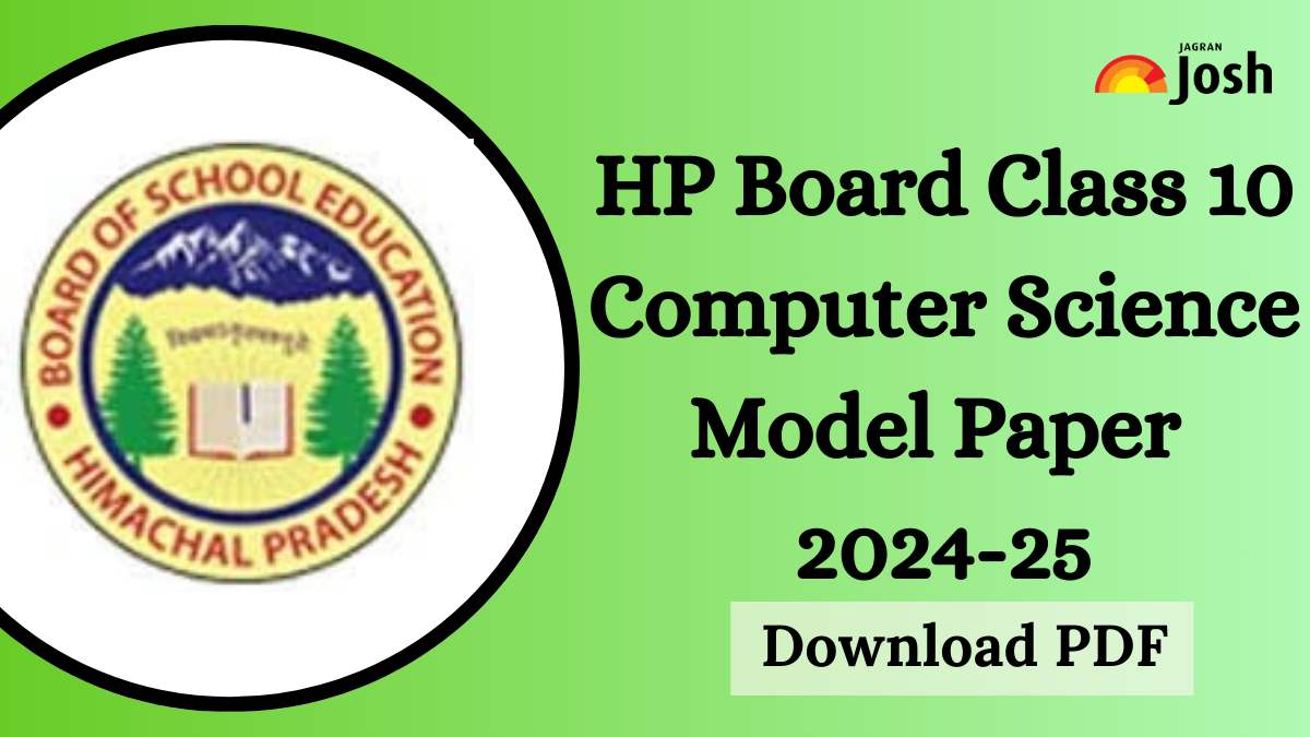 HP Board 10th Computer Science Model Paper 2024 Download Class 10