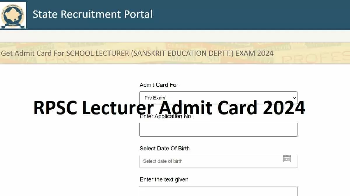 Rpsc School Lecturer Admit Card 2024 Out At Rpsc Rajasthan Gov In Download Rajasthan Teacher Rpsc School Lecturer Admit Card 2024 Out At Rpsc Rajasthan Gov In Download Rajasthan Teacher