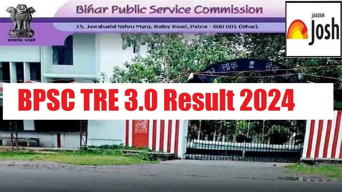 BPSC TRE 3.0 Result 2024 at bpsc.bih.nic.in