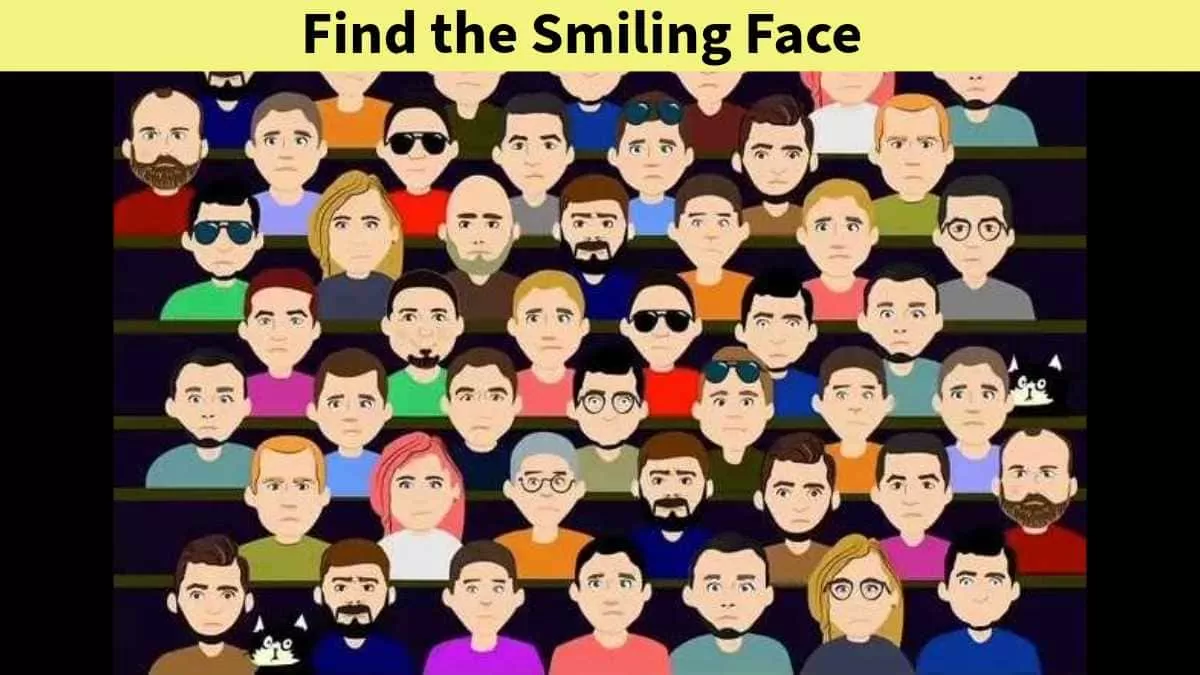 Find the smiling face in 6 seconds!
