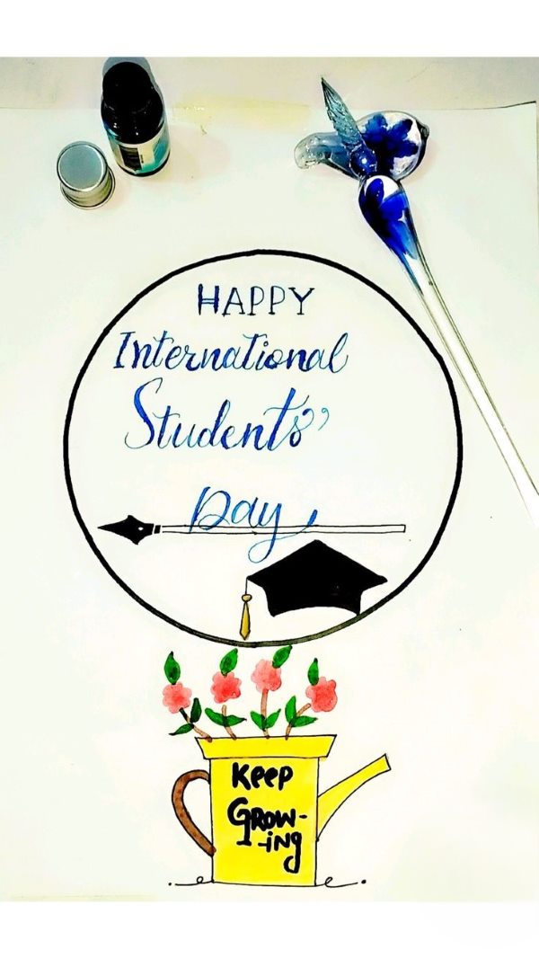 International Students Day (2024) Poster And Drawing Ideas For School Students