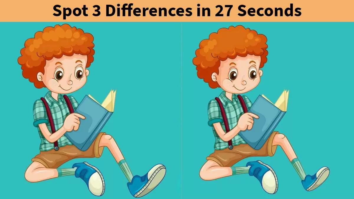 Spot 3 differences in 27 seconds