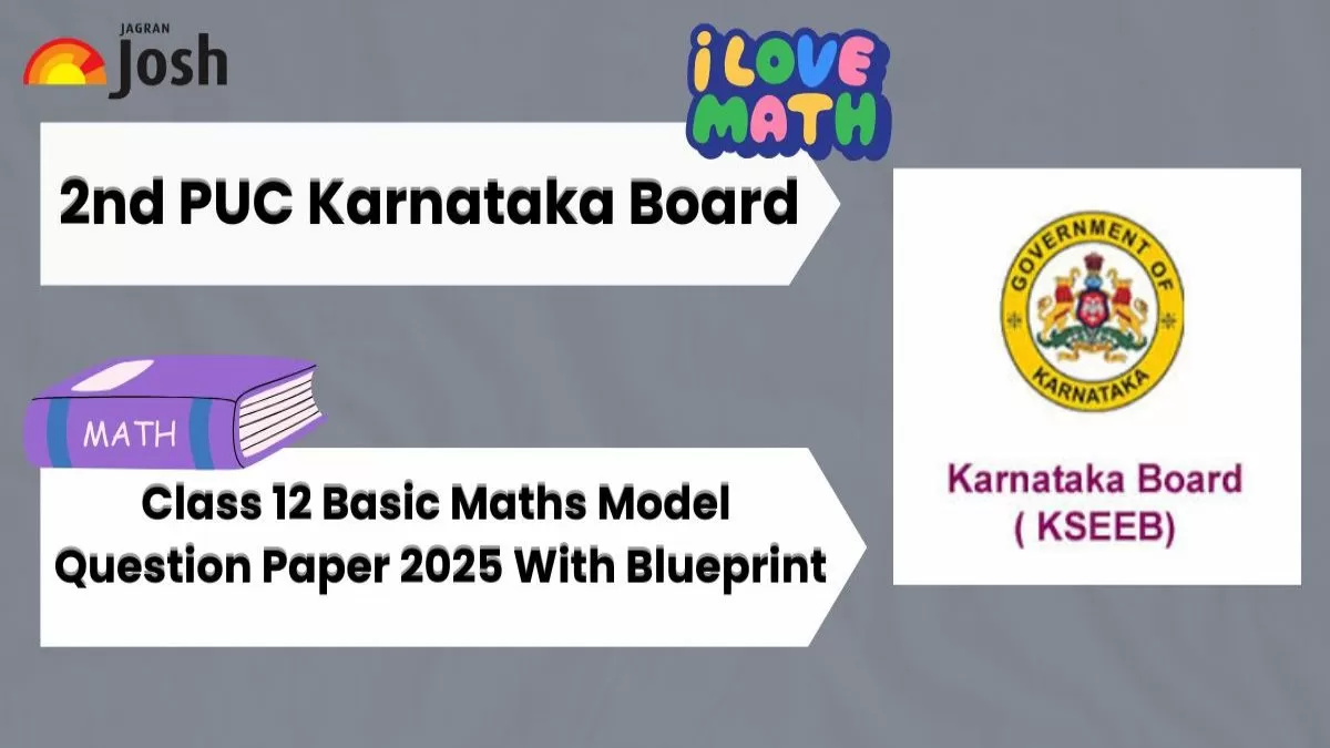 Karnataka 2nd PUC Basic Maths Model Question Paper 2025