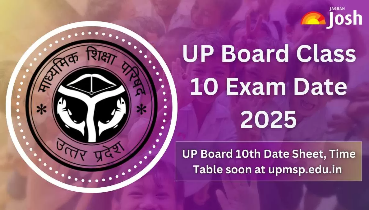 UP Board Exam Date 20242025 Class 10 UPMSP 10th Time Table, Date