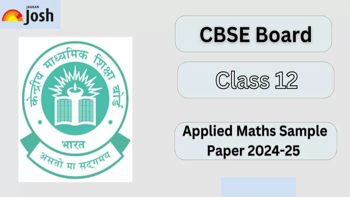 CBSE Class 12 Applied Maths Sample Paper 2024-25
