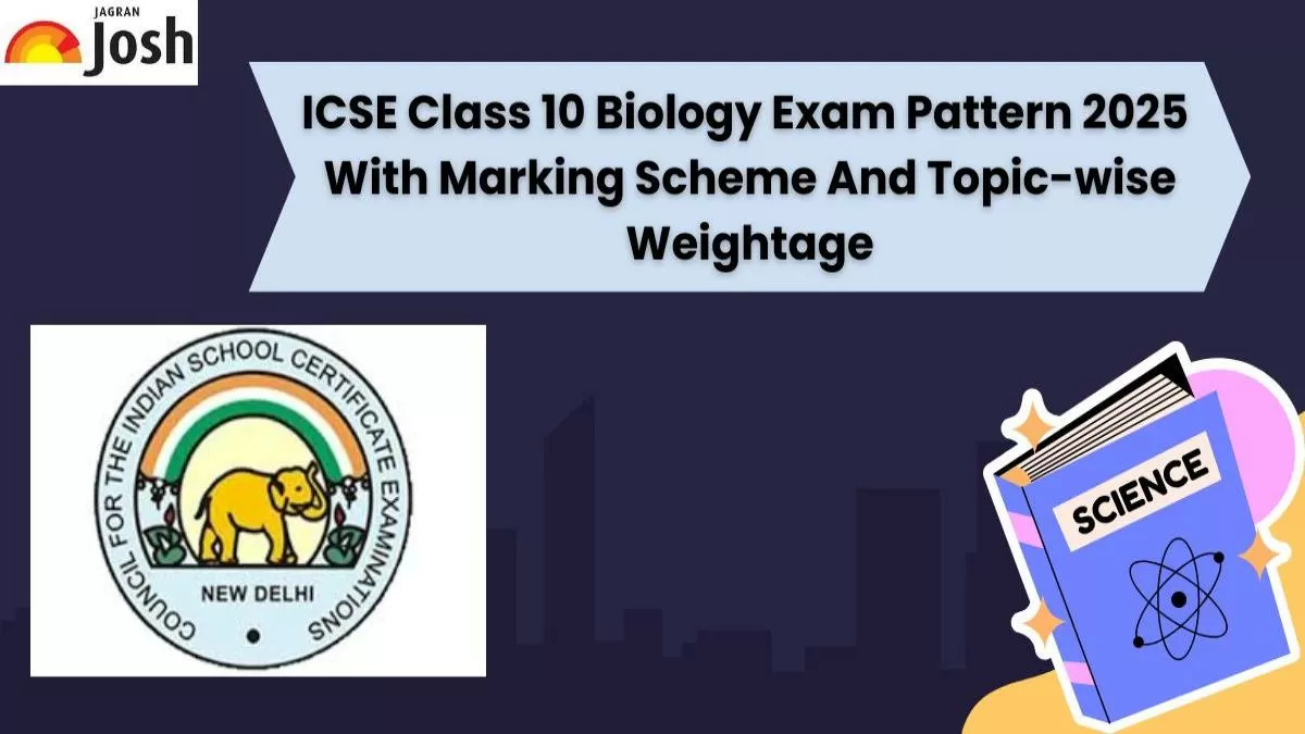 ICSE Class 10 Biology Exam Pattern 2025