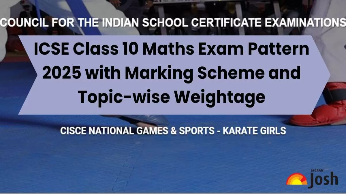 ICSE Class 10 Maths exam pattern with marking scheme 2025