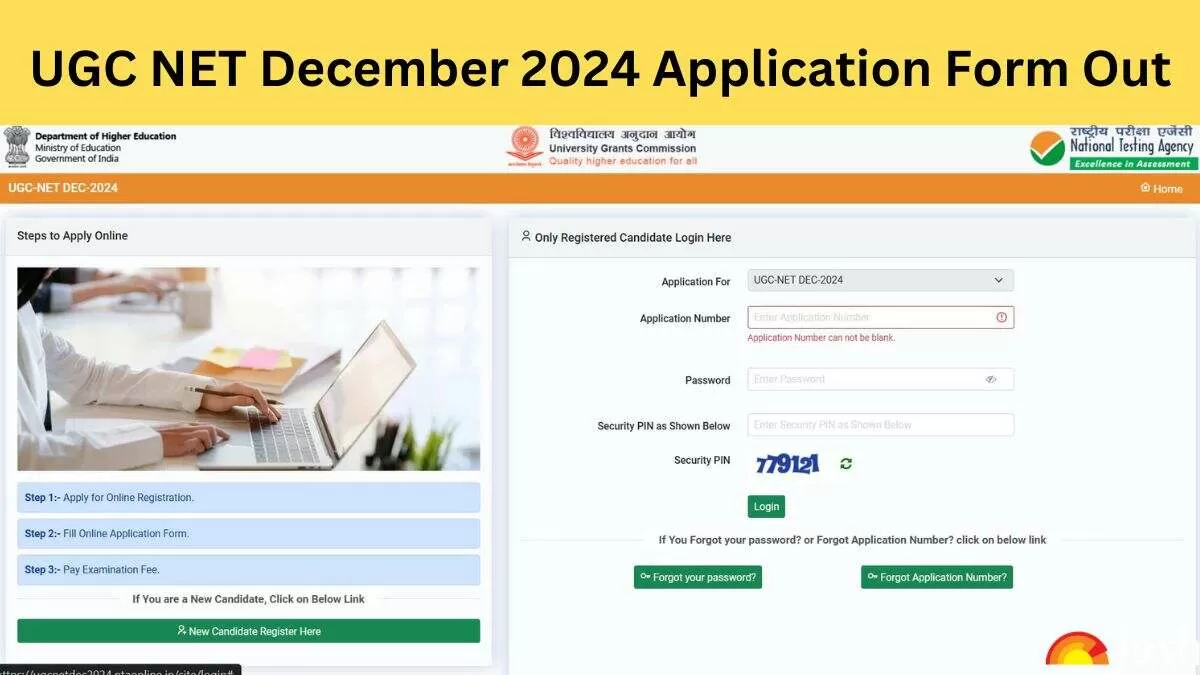 UGC NET 2024 December Application Form Released, Register at ugcnet.nta.ac.in