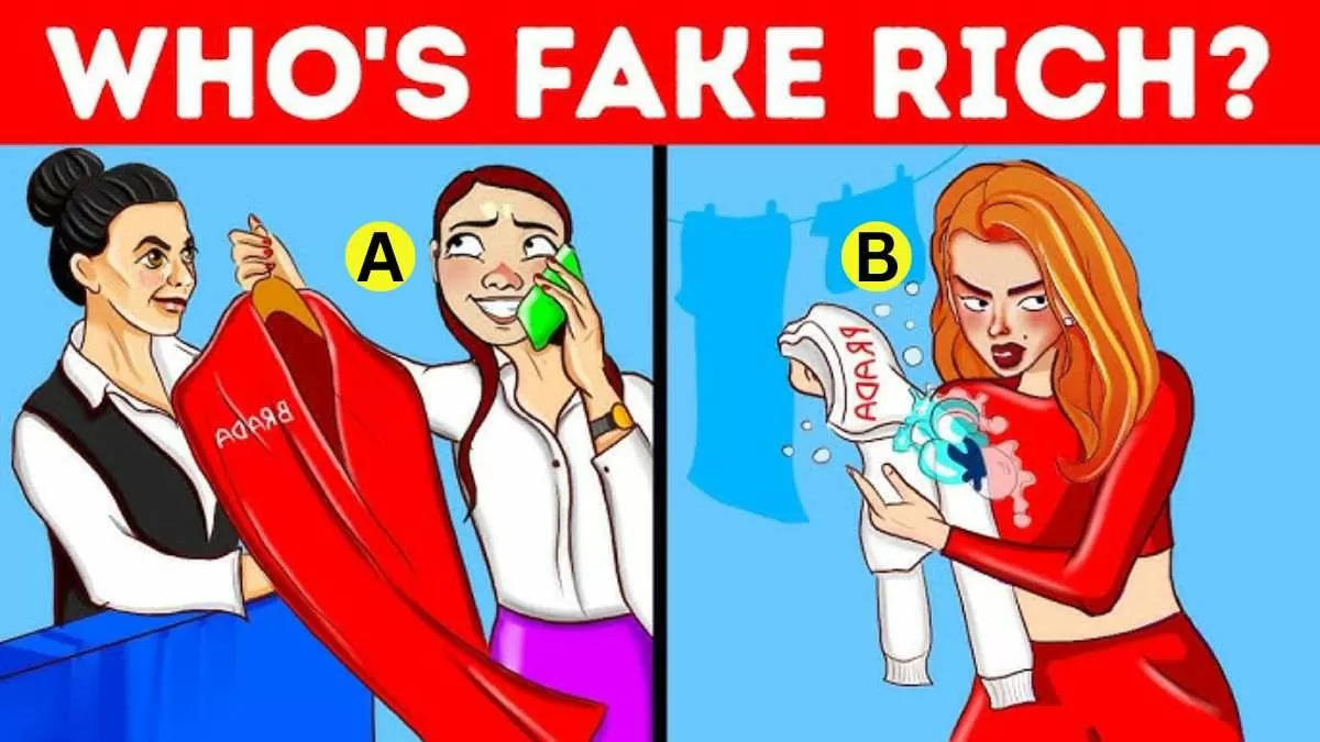 Spot who’s fake rich?