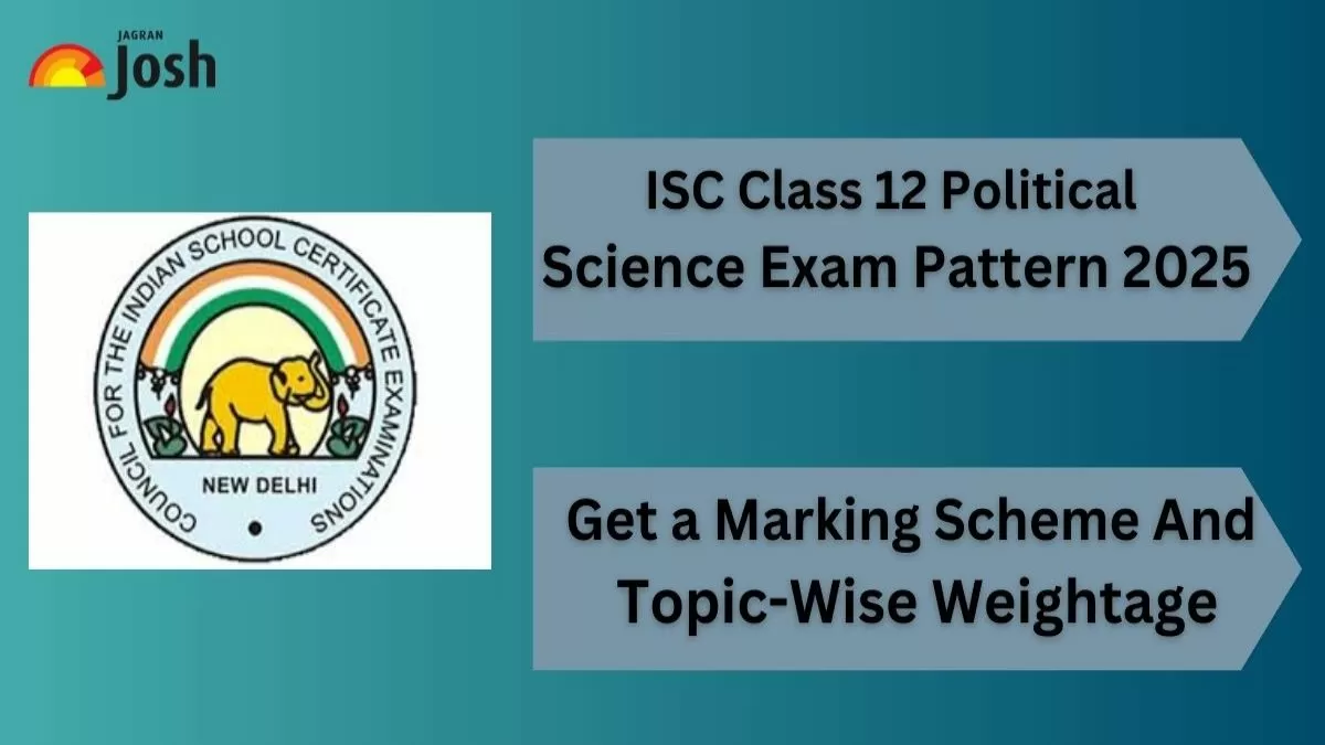 ISC Class 12 Political Science Exam Pattern with Marking Scheme and Topic-wise Weightage