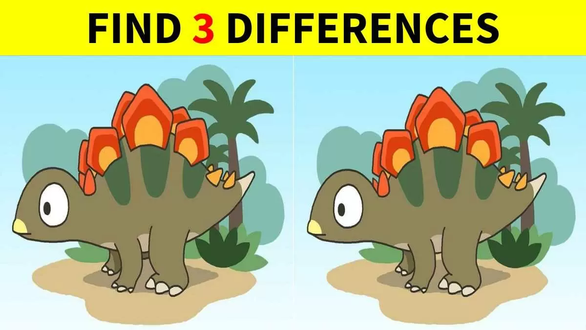 Spot the differences between dinosaur pictures