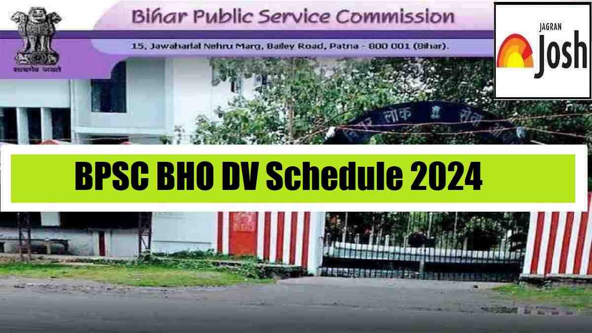 BPSC BHO DV Schedule 2024 Out at bpsc.bih.nic.i:Direct Link to Download PDF