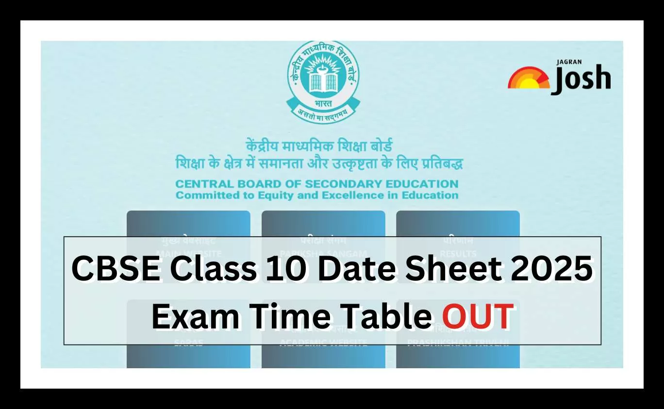 Get here direct link to download Class 10th Exam Time Table 2024-25.