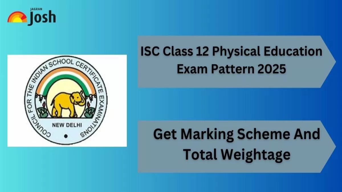 ISC Class 12 Physical Education exam pattern with marking scheme