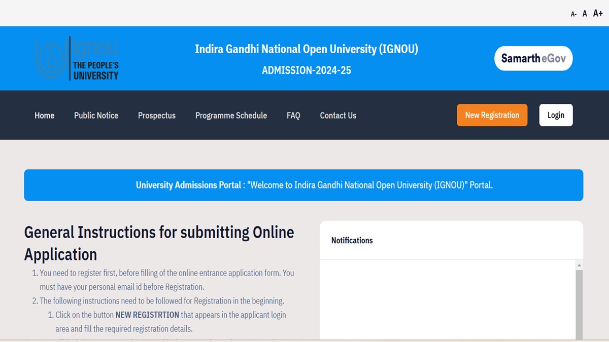 IGNOU PhD Admission 2024: Application Registration Deadline Extended to November 25, Apply at ignou.ac.in
