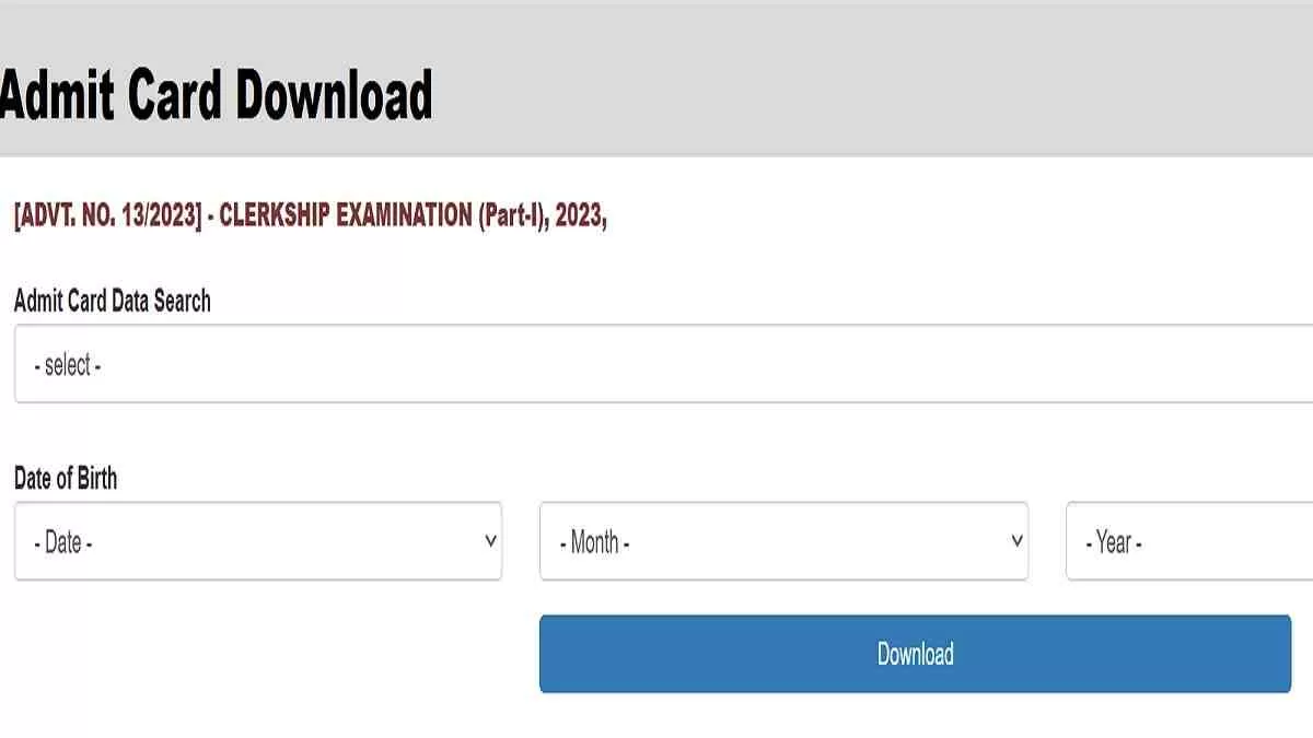 Get the direct link to WBPSC Clerkship Admit Card 2024 here.