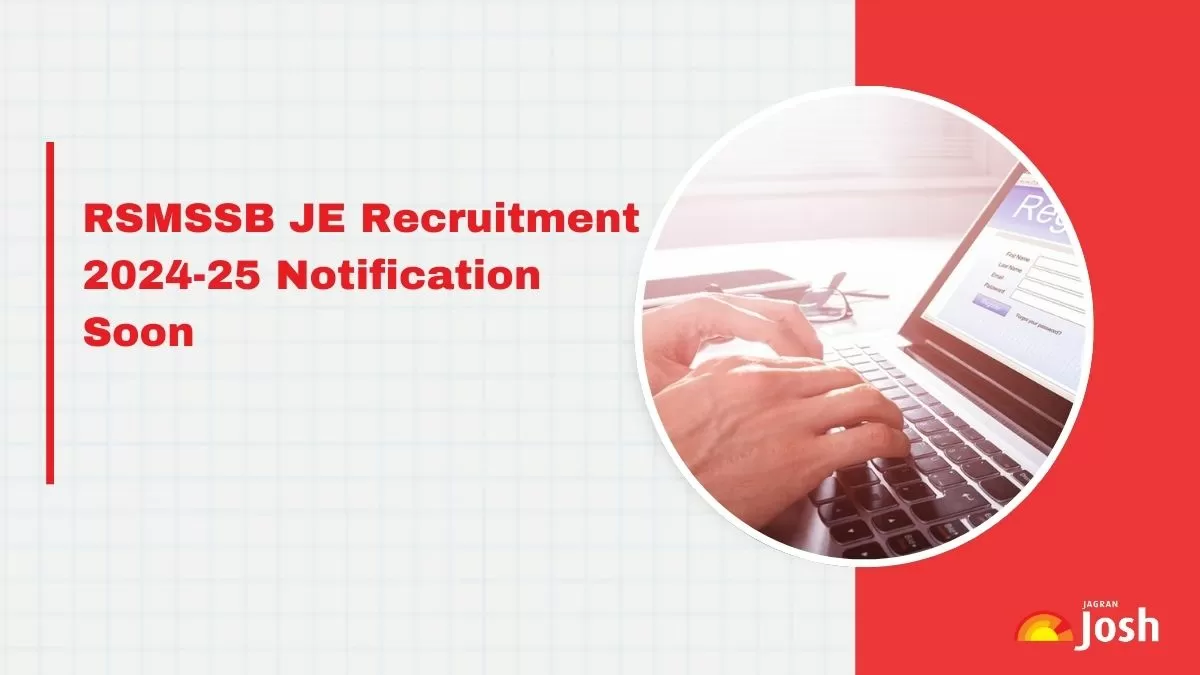 RSMSSB JE Recruitment 2024 to be released on November 25.