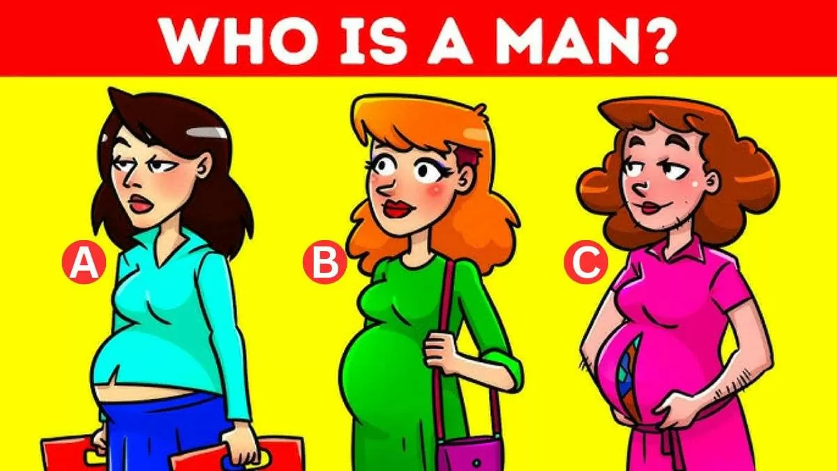 Spot who is a man.