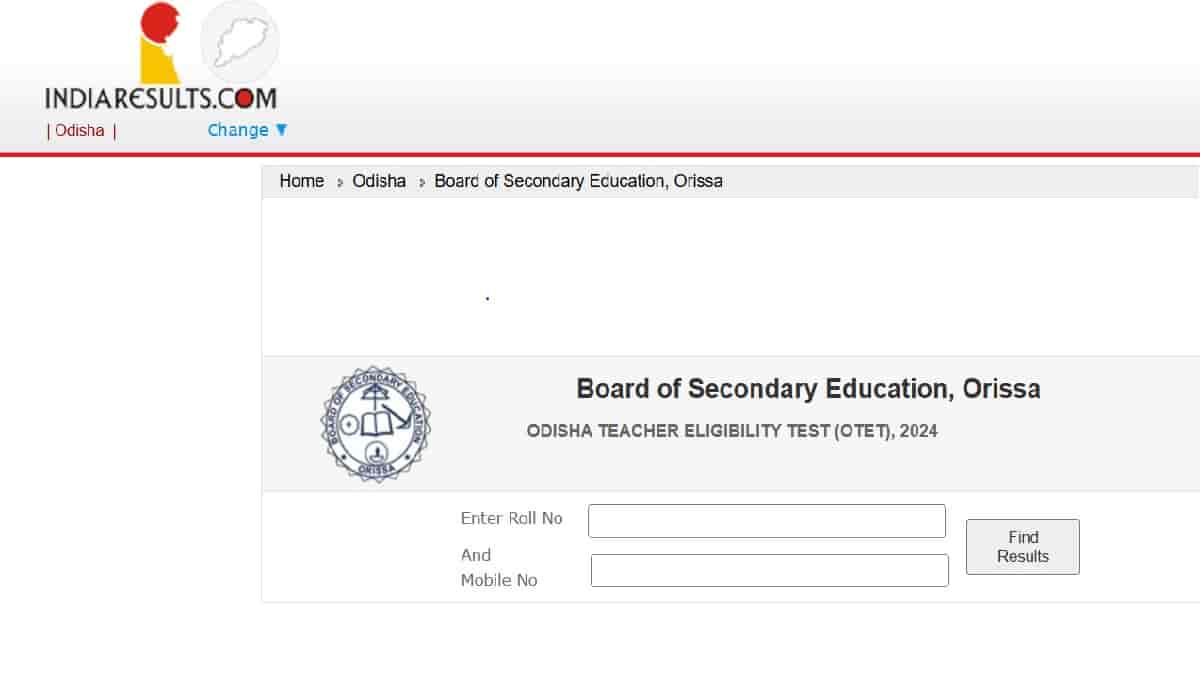 OTET Result 2024 OUT at bseodisha.ac.in Download Odisha TET Marks Here