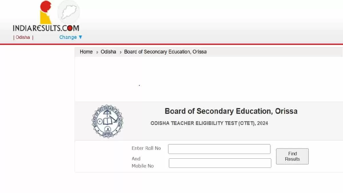 OTET Result 2024 Download Link
