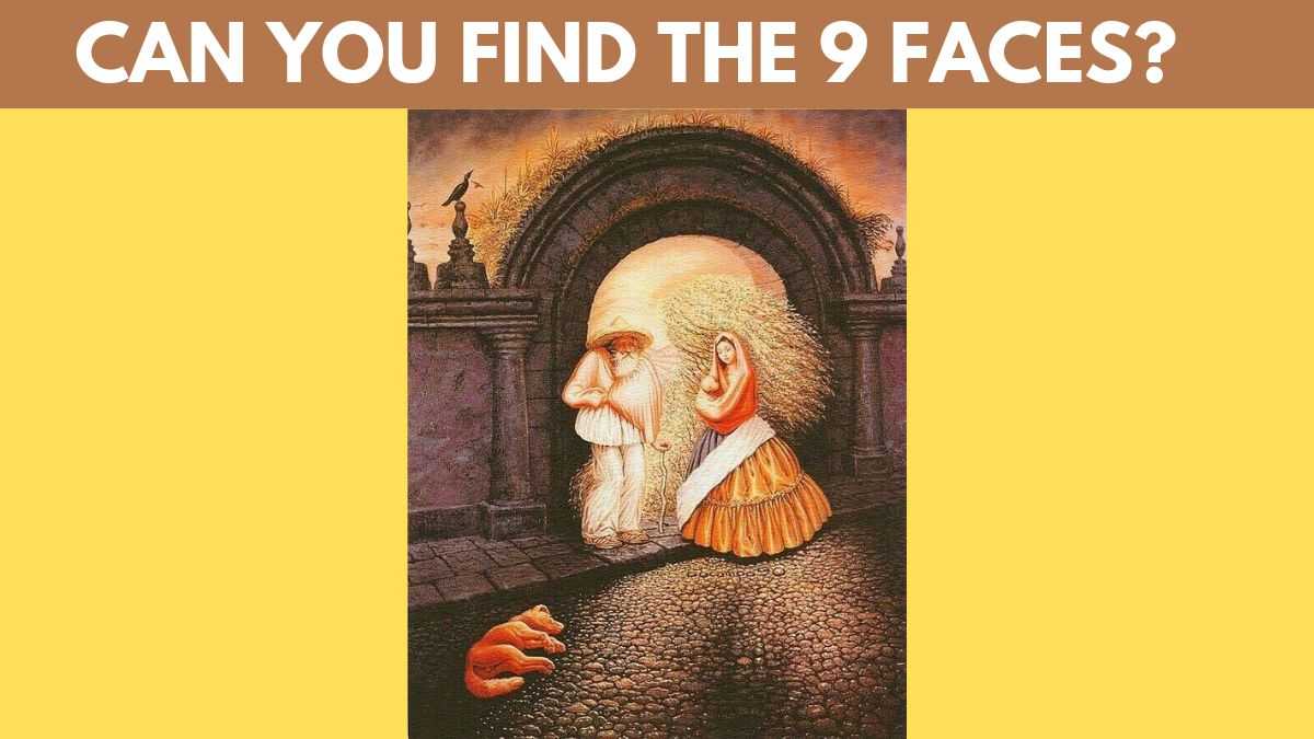 Only the Highly Observant Eyes Can Find Nine Faces in 19 Seconds!