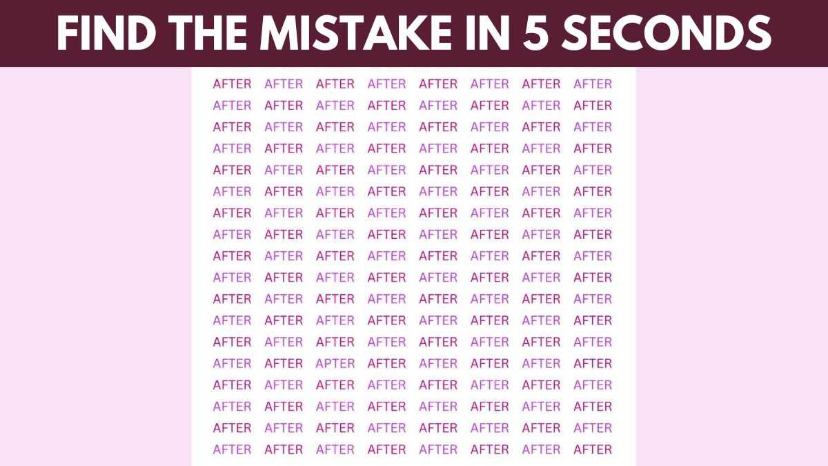 Only 3% of high IQ minds can find the mistake in 5 seconds!