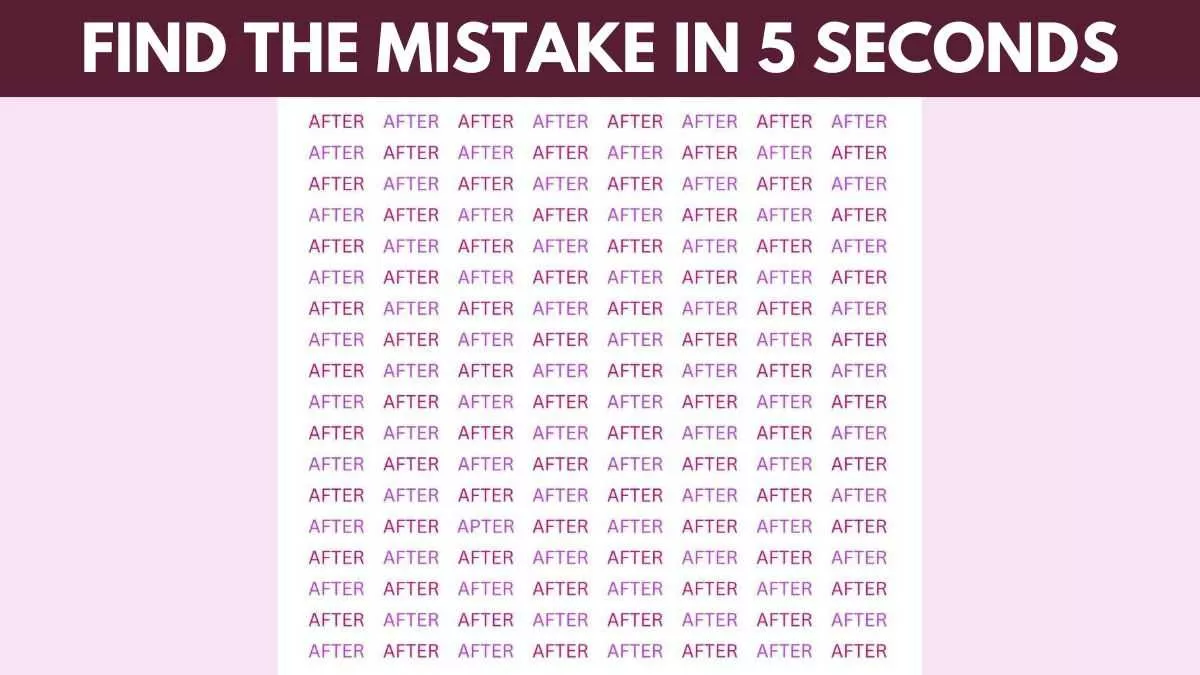 Find the mistake in 5 seconds!