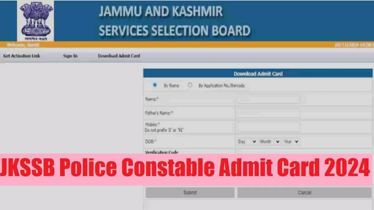 Get the direct link to JK Police Admit Card 2024 here.