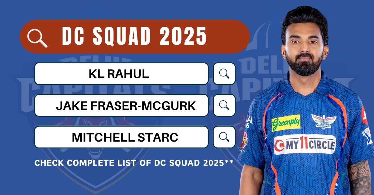 DC Team 2025 Players List, Price Check Delhi Capitals Squad, Captain