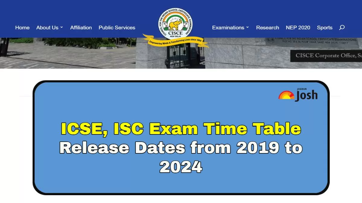 Know here  CISCE Board ICSE and ISC Exam Time Table Release Dates from 2019 to 2024