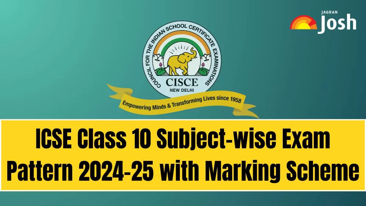 Get the details of ICSE Class 10 Subject-wise Exam Pattern 2024-25