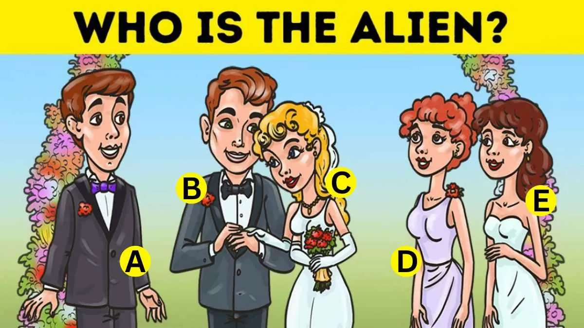 Spot who is the alien.
