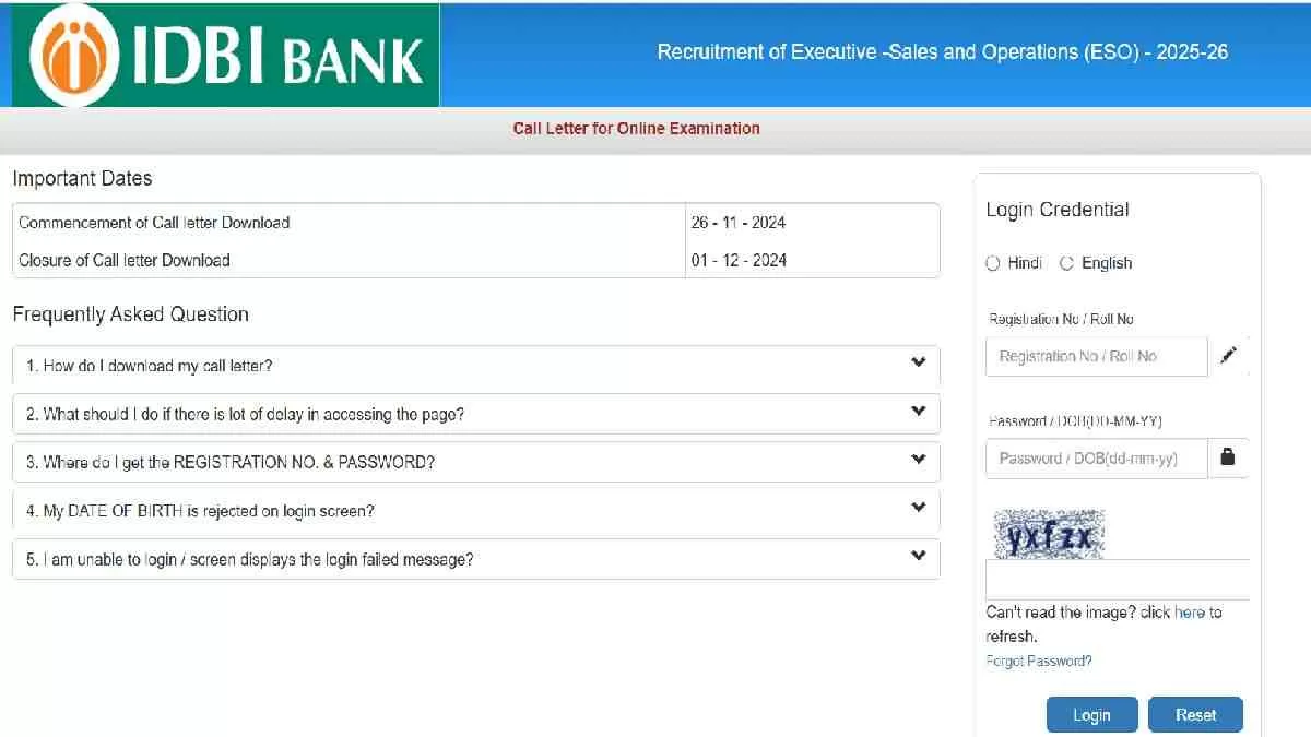 Get the direct link to IDBI Executive Admit Card 2024 here.