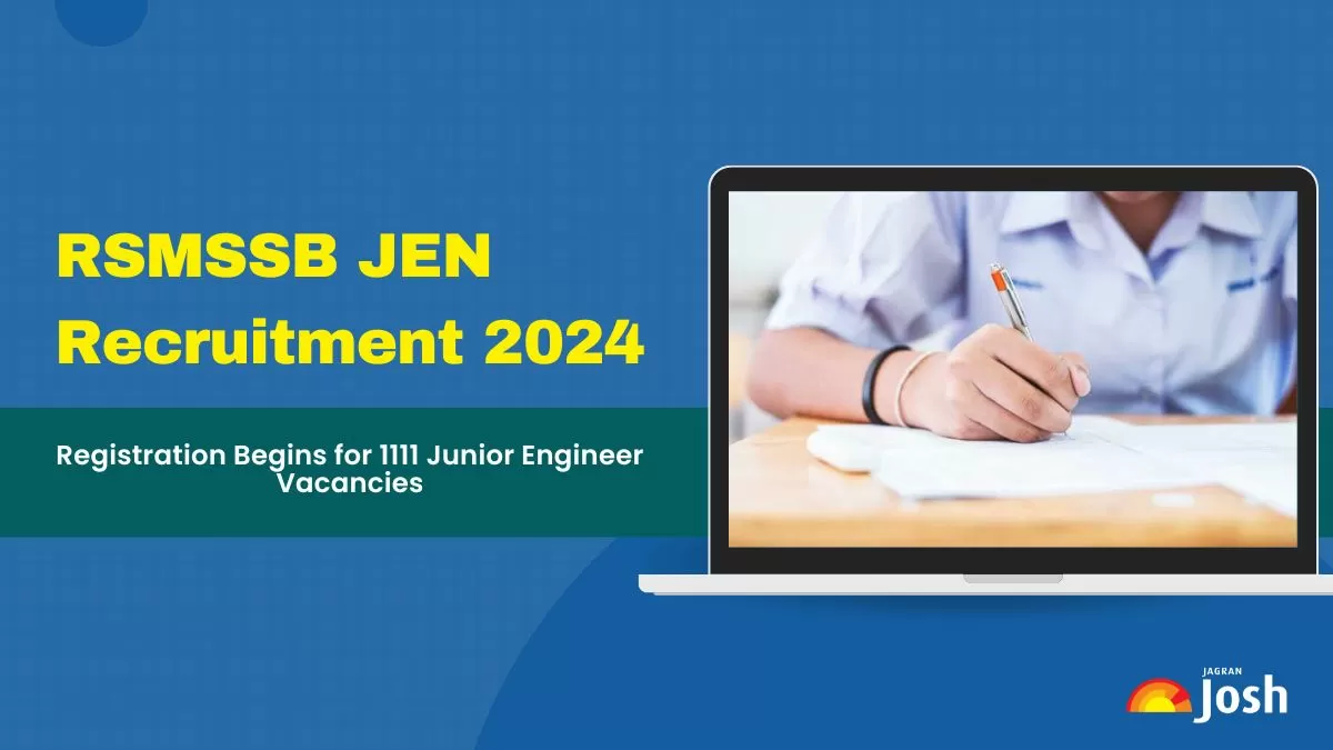 RSMSSB JEN 2024 Application Starts at rsmssb.rajasthan.gov.in
