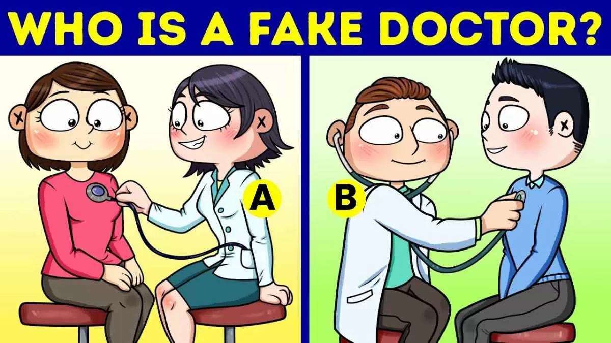 Spot the fake doctor.